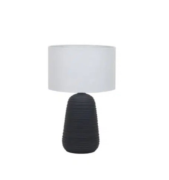 LAMPARA DE MESA BLANCA BULLE E27